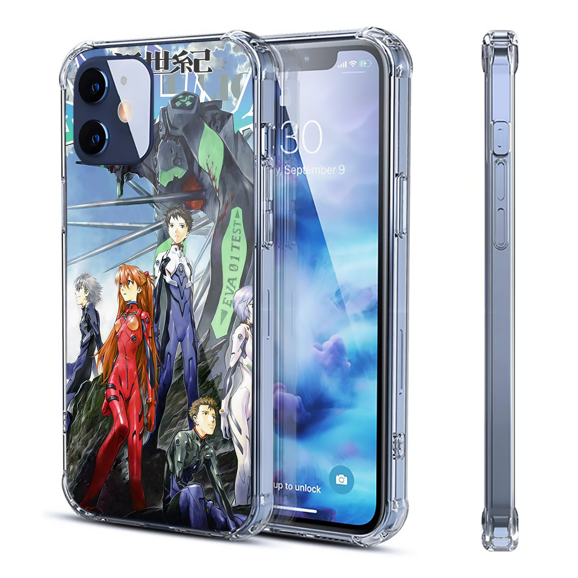 （画像用） EVA 新世紀エヴァンゲリオン 【iPhone 12シリーズ対応】透明スマホケース（クリアソフトケース）